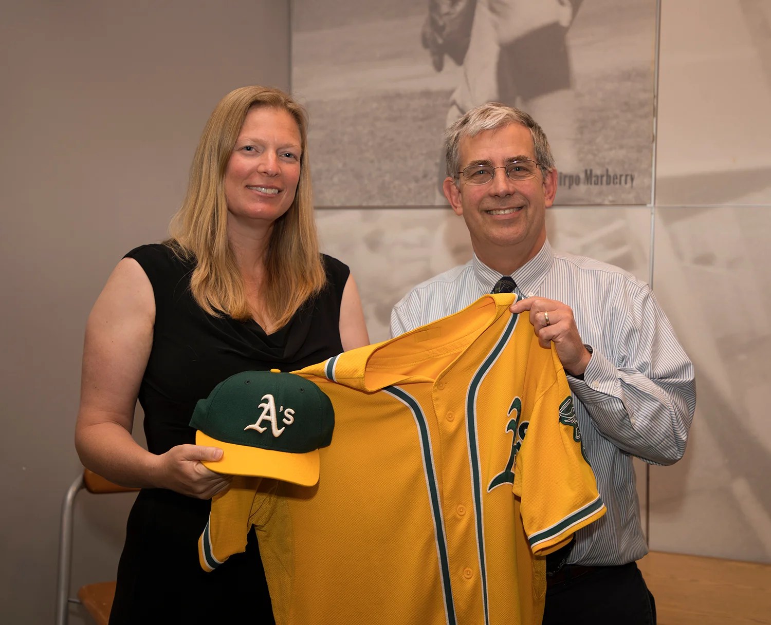 Justine Siegal and John Odell Baseball Hall of Fame